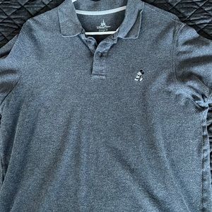 Walt Disney World Polo Relaxed Fit
Shirt Mens Size M Gray Mickey
